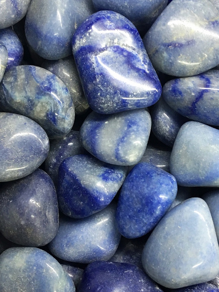 Tumbled Stones Quartz Blue Tumbled Stone 250g